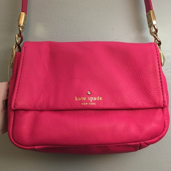Kate Spade Crossbody Leather bag w gold hardware - Picture 1 of 8